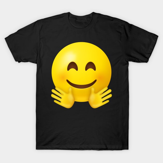 Hugging emoji face T-Shirt by Vilmos Varga